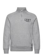 Arch Half-Zip Tops Sweat-shirts & Hoodies Sweat-shirts Grey GANT