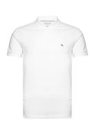 Ck Embro Badge Slim Polo Tops Polos Short-sleeved White Calvin Klein J...