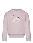 Printed Cotton Sweatshirt Tops Sweat-shirts & Hoodies Sweat-shirts Pin...