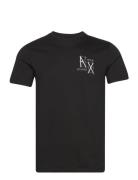 T-Shirt Tops T-shirts Short-sleeved Black Armani Exchange