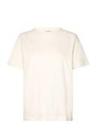 T-Shirt Tops T-shirts & Tops Short-sleeved Cream Sofie Schnoor