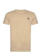 Short Sleeve Tee Designers T-shirts Short-sleeved Beige Timberland