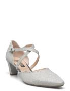 Ankle-Strap Pumps Shoes Heels Pumps Classic Silver Gabor