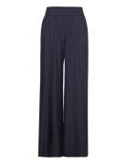 Pia Rose Bottoms Trousers Wide Leg Navy IVY OAK