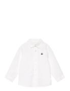 Shirt Tops Shirts Long-sleeved Shirts White United Colors Of Benetton