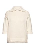 Salou Ss Sweater 15178 Tops Knitwear Jumpers Cream Samsøe Samsøe