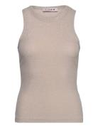 Eva Tank Top Tops T-shirts & Tops Sleeveless Beige A-View