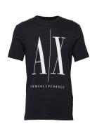 Man T-Shirt Tops T-shirts Short-sleeved Black Armani Exchange