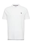 Uspa Polo Alfred Men Tops Polos Short-sleeved White U.S. Polo Assn.