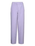 Vikamma Hw Pant Bottoms Trousers Straight Leg Purple Vila