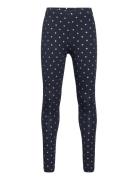 Nkfvivian Glitter Legging N1 Bottoms Leggings Navy Name It