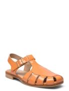 Sandals - Flat Matalapohjaiset Sandaalit Orange ANGULUS