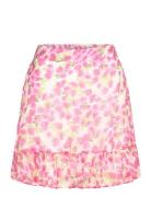 Vmsmilla H/W Short Skirt Wvn Ga Lyhyt Hame Pink Vero Moda