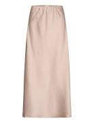 Samira Skirt Polvipituinen Hame Beige Twist & Tango