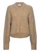 Structure Yak Sweater Tops Knitwear Jumpers Beige Filippa K