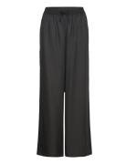 Ley Trousers Bottoms Trousers Wide Leg Black Makia