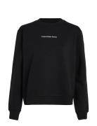 Institutional Crew Neck Tops Sweat-shirts & Hoodies Sweat-shirts Black...