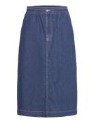 Air Denim Luni Skirt Polvipituinen Hame Blue Mads Nørgaard