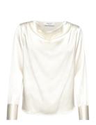 Blouse Ls Tops Blouses Long-sleeved Cream Rosemunde