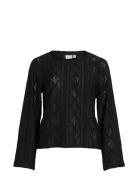 Visindy L/S Top Tops Blouses Long-sleeved Black Vila