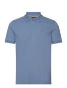 Pallas Tops Polos Short-sleeved Blue BOSS