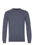 Basic Crewneck Knit Tops Knitwear Round Necks Navy Tom Tailor