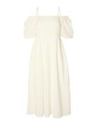 Slfanelli 3/4 On Off Ankle Dress B Polvipituinen Mekko White Selected ...