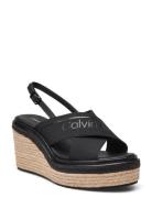 Wedge Sandal 50 He Kiilakorkokengät Black Calvin Klein