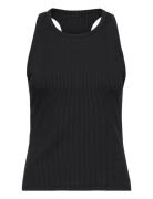 Signified Rib Tank Sport T-shirts & Tops Sleeveless Black Casall