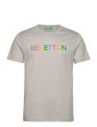 T-Shirt Tops T-shirts Short-sleeved Grey United Colors Of Benetton