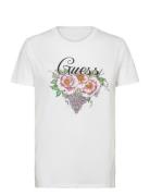 Ss Grape Vine Logo Easy Tee Tops T-shirts & Tops Short-sleeved White G...