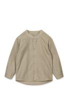 Austin Linen Shirt Tops Shirts Long-sleeved Shirts Green Liewood