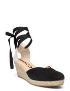 Biaibiza Wedge Espadrilles Suede Korolliset Sandaalit Espadrillot Blac...