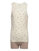 Underwear Set Boys Alusvaatesetti Beige Minymo