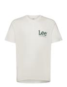 Ss Tee Tops T-shirts Short-sleeved White Lee Jeans