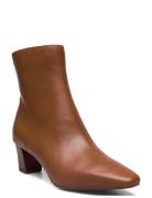 Willa Burnished Leather Bootie Shoes Boots Ankle Boots Ankle Boots Wit...