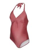 Mlmolly Halter Padded Swimsuit 2F Uv A. Uimapuku Uima-asut Pink Mamali...