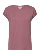 Vmava Plain Ss Top Ga Jrs Noos Tops T-shirts & Tops Short-sleeved Pink...