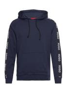 Sporty Logo Hoodie Tops Sweat-shirts & Hoodies Hoodies Navy HUGO