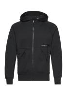 Race Bonded Zip Hood Sport Sweat-shirts & Hoodies Hoodies Black Sail R...