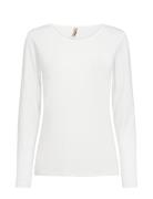 Sc-Marica Tops T-shirts & Tops Long-sleeved White Soyaconcept