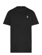 Dhm Tshirt Tops T-shirts Short-sleeved Black U.S. Polo Assn.