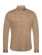 Mmgmarco Jersey Shirt Tops Shirts Casual Brown Mos Mosh Gallery