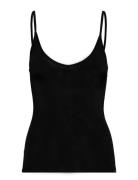 Dearest Tops T-shirts & Tops Sleeveless Black Munthe