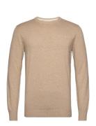 Bs Jupiter Regular Fit Knitwear Tops Knitwear Round Necks Beige Bruun ...