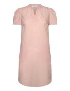 Voile Shirt Dress Lyhyt Mekko Pink Rosemunde