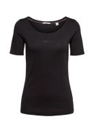 T-Shirts Tops T-shirts & Tops Short-sleeved Black Esprit Casual