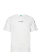 T-Shirt Tops T-shirts Short-sleeved White United Colors Of Benetton