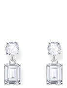 Silver Earrings With White Zirconia In Different Cuts Korvakoru Korut ...