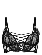 Loretta Bralette Lingerie Bras & Tops Soft Bras Bralette Black Hunkemö...